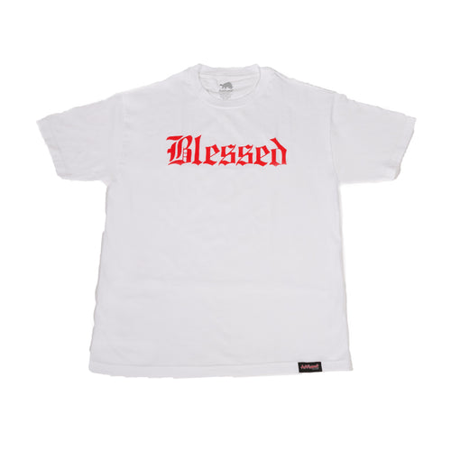 WHITE AND RED BLESSED SHIRT